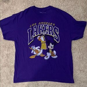 Disney x Junk Food Los Angeles Lakers T-Shirt, size L